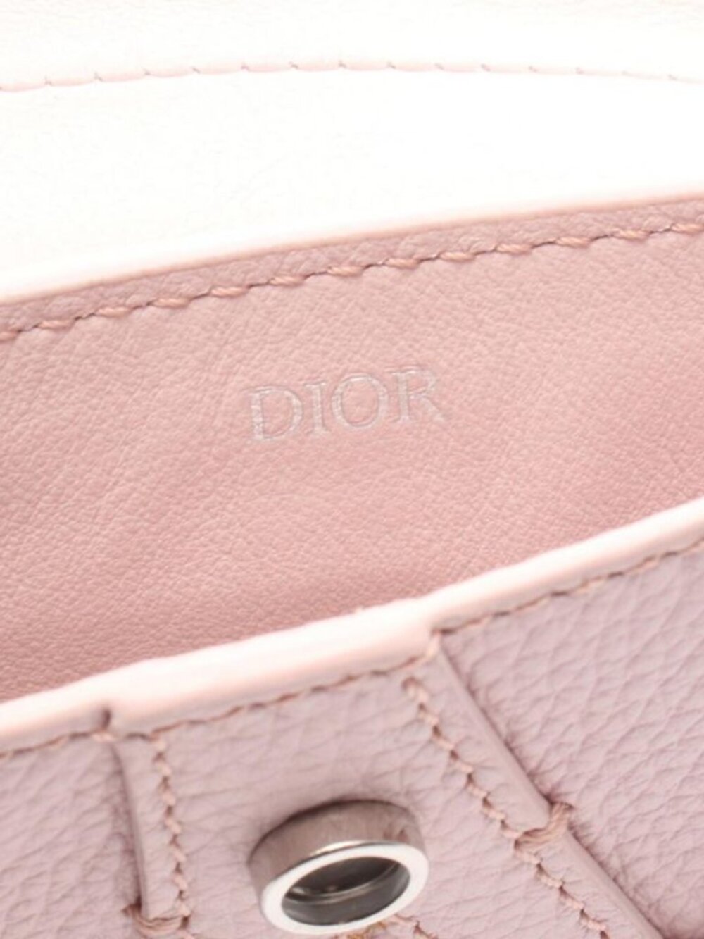 ★SOLD★ Dior Pouch Saddle Baby Pink Leather Coin Case - Picture 4 of 8